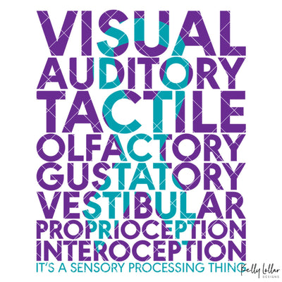 Sensory Processing Disorder Awareness SVG Kelly Lollar Designs 