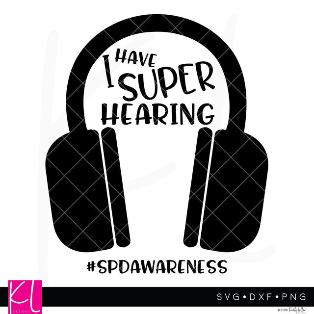 Sensory Super Hearing SVG Kelly Lollar Designs 