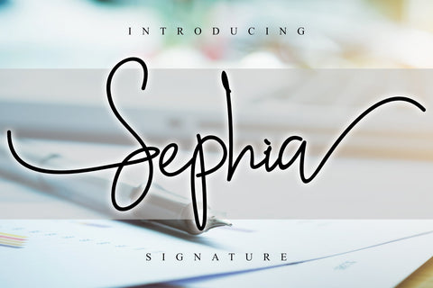 Sephia Font Andrey Design 