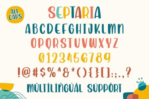 Septaria | Playfull Handdrawn Font Font Garisman Studio 