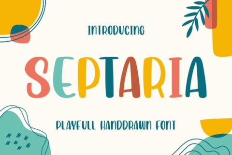 Septaria | Playfull Handdrawn Font Font Garisman Studio 