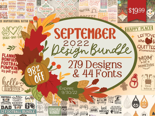 September 2022 Design Bundle Bundle So Fontsy Design Shop 