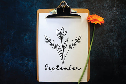 september wildflower svg design SVG sk.swapon Roy 