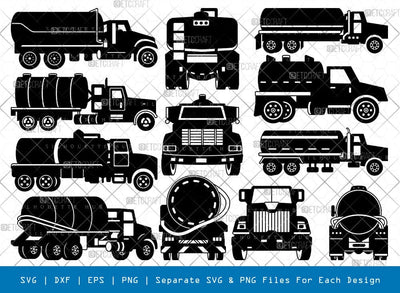 Septic Truck Silhouette, Septic Truck SVG, Truck Svg, Septic Pumper Truck Svg, Tank Truck Svg, Septic Truck Bundle, SB00872 SVG ETC Craft 