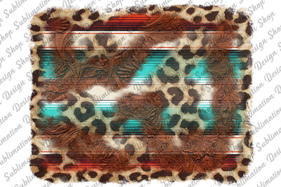 Serape Leopard Background Png, Tooled Leather Png, Serape Background Png, Leopard Background Png, Western Png, Sublimation, Digital Download Sublimation SublimationDesignShop 