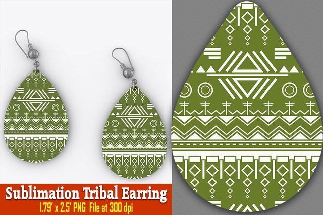 Seraphina Tribal Earring Sublimation Ethnic Touch 