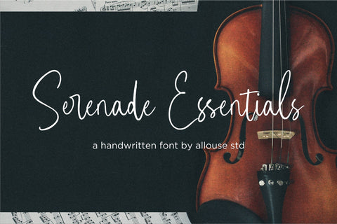 Serenade Essentials Font Allouse.Studio 
