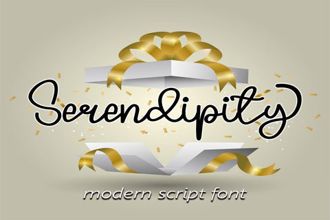 Serendipity Font Supersemar Letter 