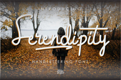 Serendipity Hand Lettering Font nearzz 