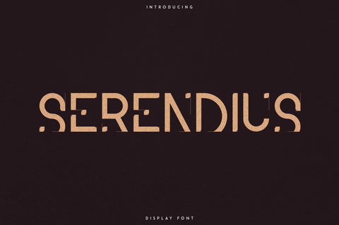 Serendius - Display font Font VPcreativeshop 