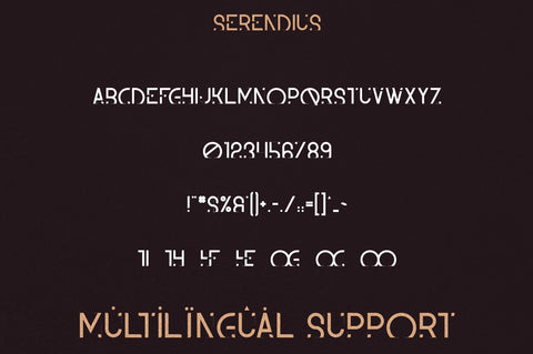 Serendius - Display font Font VPcreativeshop 
