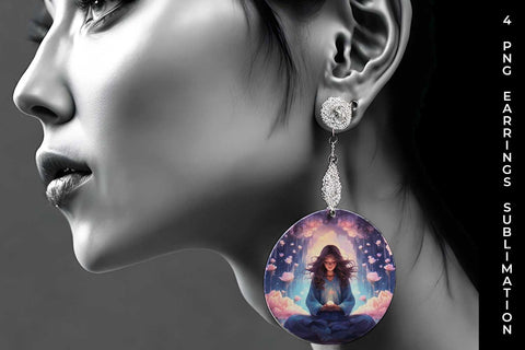 Serene Blooms - Meditation Earrings Bundle Sublimation Sintegra 