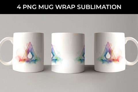 Serenity Flow - Yoga Symbol Mug Wrap Sublimation Bundle Sublimation Sintegra 