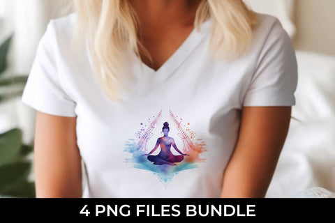 Serenity Flow - Yoga Symbol T-Shirt Sublimation Bundle Sublimation Sintegra 