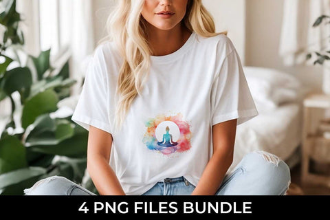 Serenity Flow - Yoga Symbol T-Shirt Sublimation Bundle Sublimation Sintegra 
