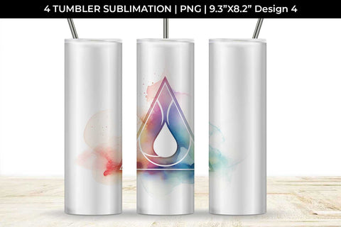 Serenity Flow - Yoga Symbol Tumbler Wrap Bundle Sublimation Sintegra 