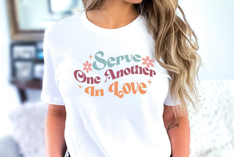 Serve One Another in Love, Christian Quote SVG SVG FiveStarCrafting 