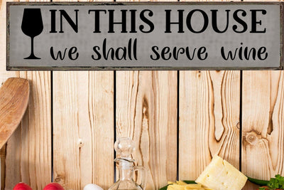 Serve Wine Farmhouse Stencil Design SVG Ikonart Design Shop 