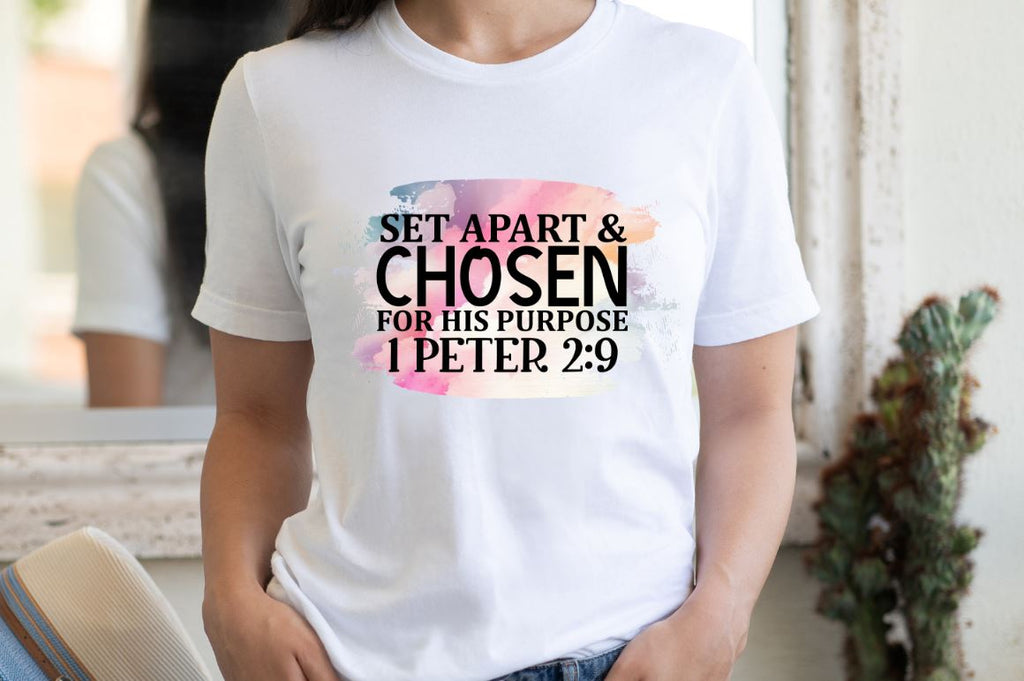 Set apart & chosen Sublimation PNG - So Fontsy
