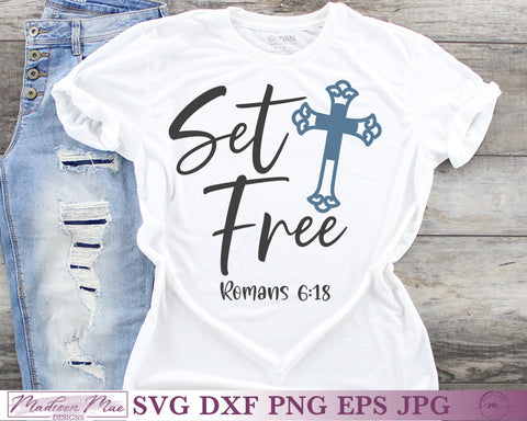 Set Free Christian SVG SVG Madison Mae Designs 