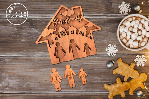 Set of 6 Home Key Holder Laser Cut Files, SVG, Keychain, Multilayer Laser Cut Files, Mandala, Round Sign SVG, 3D Designs, Mini Design Bundles SVG LaserCutano 