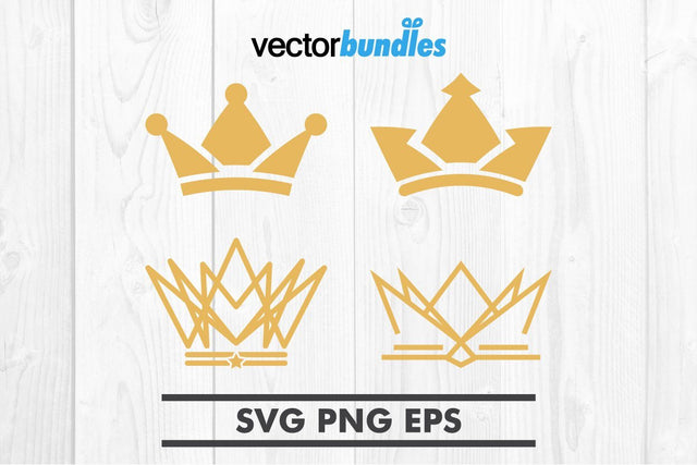 Set of crown clip art svg SVG vectorbundles 