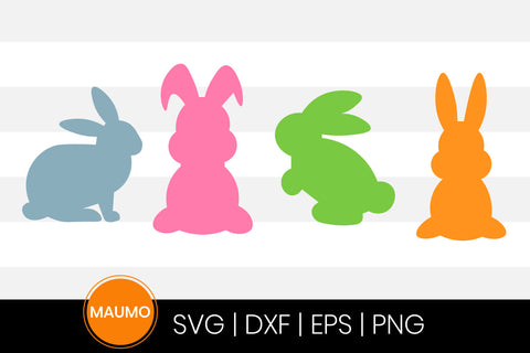 Set of easter bunnies SVG Maumo Designs 