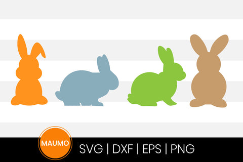 Set of easter bunnies SVG Maumo Designs 