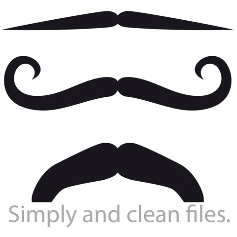 Set of mustache icons SVG TribaliumArtSF 