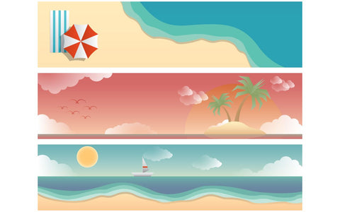 Set of Nature Banners SVG naemmiah021 