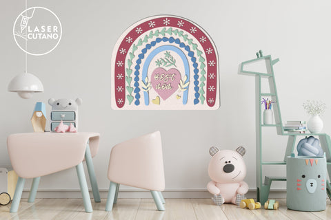 SET of RAINBOWS Multilayer Laser Cut Files, Mandala, Round SVG, 3D Designs, Mini Design Bundles SVG LaserCutano 