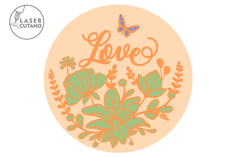 Set of Signs Multilayer Laser Cut Files, Mandala, Round Sign SVG, 3D Designs, Mini Design Bundles SVG LaserCutano 