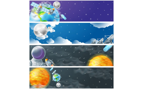 Set of Universe Banners SVG naemmiah021 