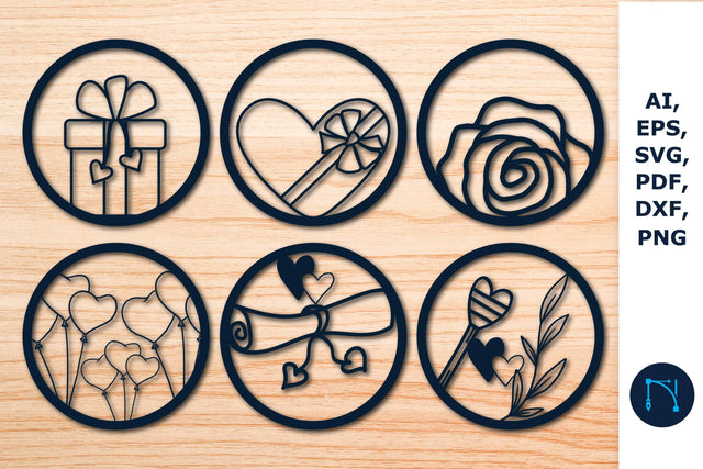 Set round template for cutting SVG SVG MD JOYNAL ABDIN 