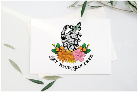 Set Your Self Free Skeleton Sublimation Sublimation Jagonath Roy 