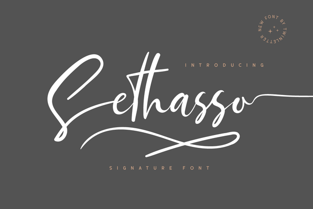 Sethasso Font twinletter 