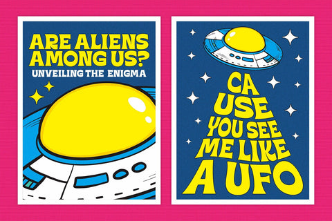 Seven Moon - Retro Display Font Font Four Lines Std. 