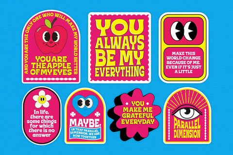 Seven Moon - Retro Display Font Font Four Lines Std. 