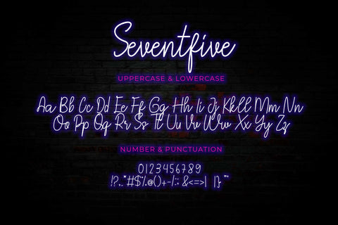 Seventfive Font LetterdayStudio 
