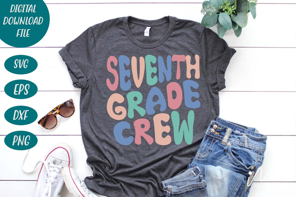 Seventh grade crew svg, Seventh grade teacher svg, Seventh grade ...