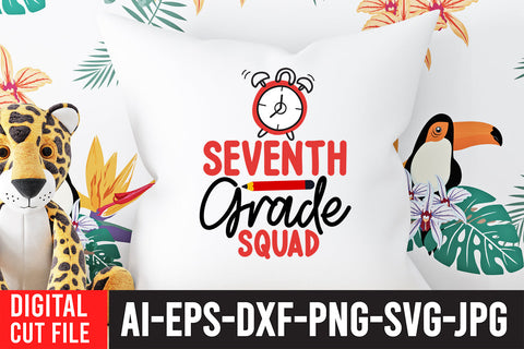 Seventh Grade Squad SVG Cut File SVG BlackCatsMedia 