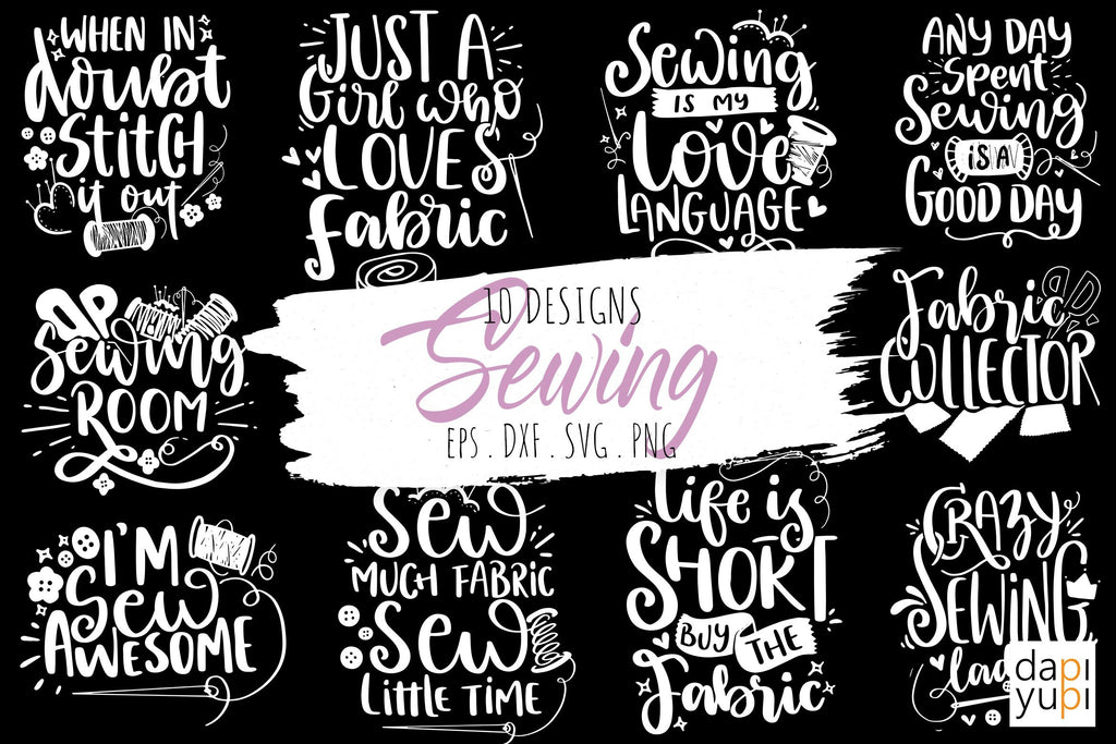 Sewing and Crafters Bundle SVG Cut File - So Fontsy