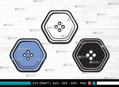 Sewing Button Clipart SVG, Button Svg, Craft Button Svg, Tailor Svg, Seamstress Svg, Sewing Svg, Sewing Button Clipart SVG ETC Craft 