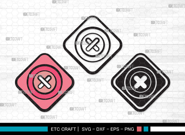 Sewing Button Clipart SVG, Button Svg, Craft Button Svg, Tailor Svg, Seamstress Svg, Sewing Svg, Sewing Button Clipart SVG ETC Craft 