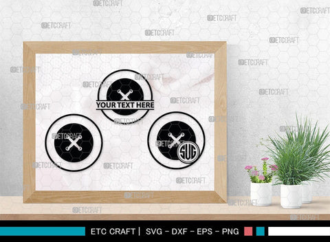 Sewing Button Monogram, Sewing Button Silhouette, Sewing Button Svg, Button Svg, Sewing Machine Svg, Tailor Svg, Sewing Button, SB00212 SVG ETC Craft 