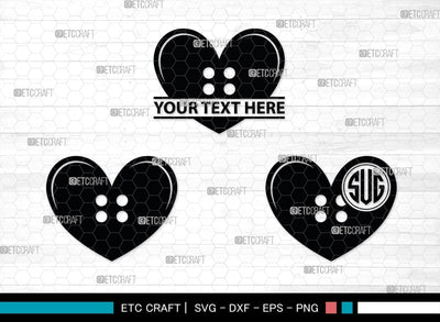 Sewing Button Monogram, Sewing Button Silhouette, Sewing Button Svg, Button Svg, Sewing Machine Svg, Tailor Svg, Sewing Button, SB00212 SVG ETC Craft 