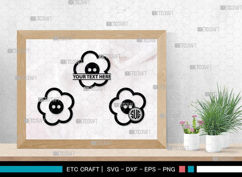 Sewing Button Monogram, Sewing Button Silhouette, Sewing Button Svg, Button Svg, Sewing Machine Svg, Tailor Svg, Sewing Button, SB00212 SVG ETC Craft 