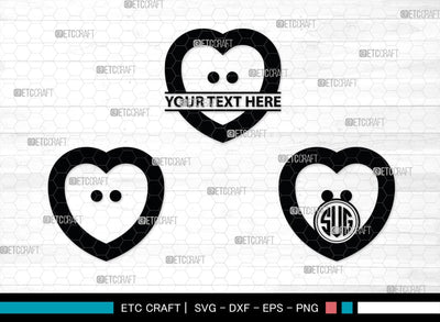 Sewing Button Monogram, Sewing Button Silhouette, Sewing Button Svg, Button Svg, Sewing Machine Svg, Tailor Svg, Sewing Button, SB00212 SVG ETC Craft 