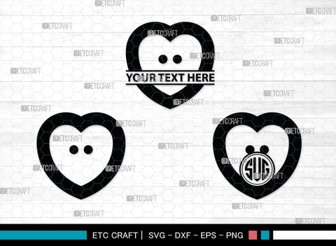 Sewing Button Monogram, Sewing Button Silhouette, Sewing Button Svg, Button Svg, Sewing Machine Svg, Tailor Svg, Sewing Button, SB00212 SVG ETC Craft 