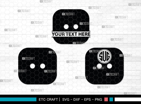 Sewing Button Monogram, Sewing Button Silhouette, Sewing Button Svg, Button Svg, Sewing Machine Svg, Tailor Svg, Sewing Button, SB00212 SVG ETC Craft 